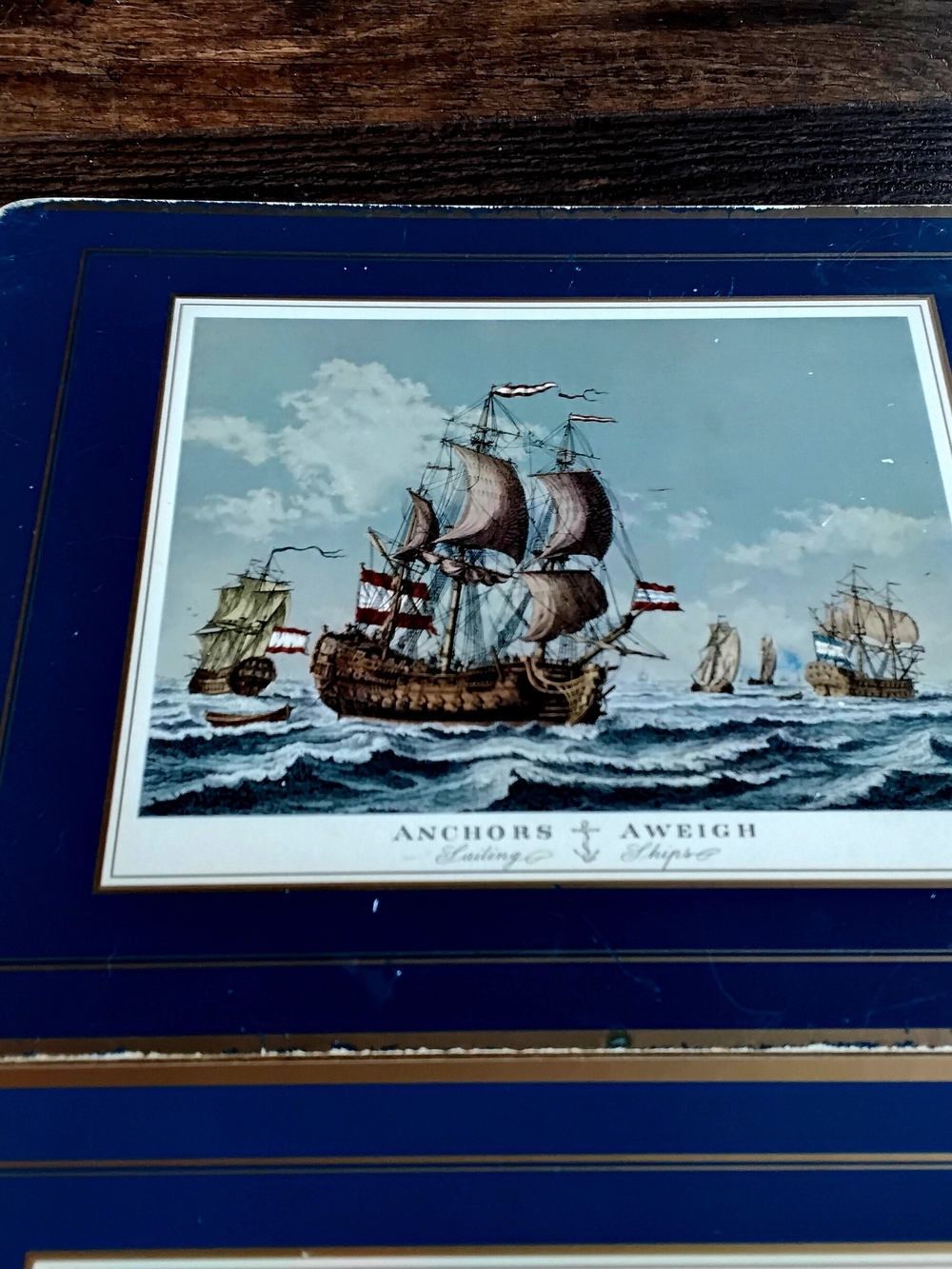 Vintage Pimpernel Acrylic Placemats Of Clipper Ships. Nautical. Set of 9 - Picture 7 of 13